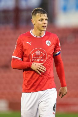 Barnsley 'den Mads Juel Andersen # 6 Emirates FA Cup 2. Raundunda Barnsley, Crewe Alexandra' ya karşı Oakwell, Barnsley, Birleşik Krallık, 26 Kasım 2022
