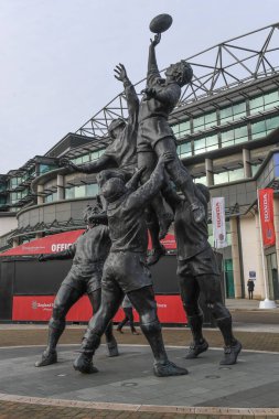 Twickenham Stadyumu 'nun genel görünümü, İngiltere Rugby' nin 26 Kasım 2022 'de Twickenham, Birleşik Krallık' taki Twickenham Stadyumu 'nda oynanan İngiltere - Güney Afrika karşılaşması.