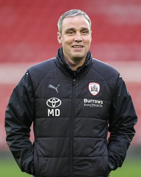 Michael Duff Manager Barnsley Durante Emirates Cup Barnsley Crewe Alexandra — Foto Stock