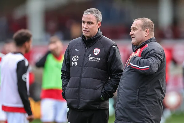 Michael Duff Manager Barnsley Pre Game Warmup Emirates Cup Match — Stock Photo, Image