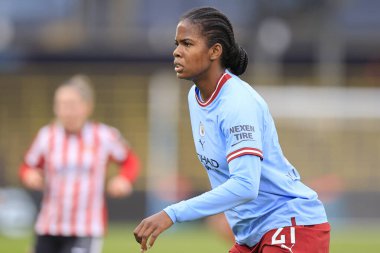 Manchester City 'den Khadija Shaw # 21 FA Women' s Continental League Cup maçı sırasında Manchester City Women vs Sunderland AFC Women at Etihad Campus, Manchester, Birleşik Krallık, 27 Kasım 2022
