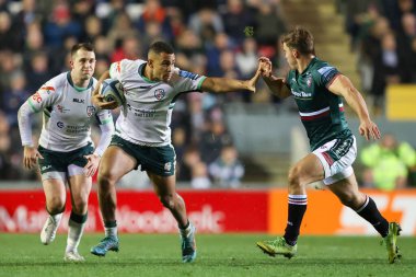 Londra 'dan Joseph Gallagher Premiership maçında Leicester Tigers ile Londra İrlandalıları arasında 27 Kasım 2022' de Mattioli Woods Welford Road, Leicester, İngiltere 'de oynanan karşılaşmada ellerini çeker mi?