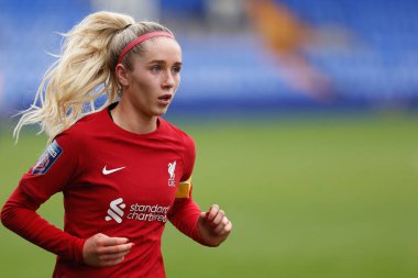 Missy Bo Kearns # 7 numara Liverpool Kadınlar Kıtasal Lig Kupası karşılaşmasında Liverpool Kadınlar Blackburn Rovers 'a karşı Prenton Park, Birkenhead, Birleşik Krallık, 27 Kasım 2022