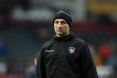 Leicester Tigers baş antrenörü Steve Borthwick Gallagher Premiership karşılaşması öncesinde Leicester Tigers, Londra 'ya karşı 27 Kasım 2022' de Mattioli Woods Welford Road, Leicester, İngiltere