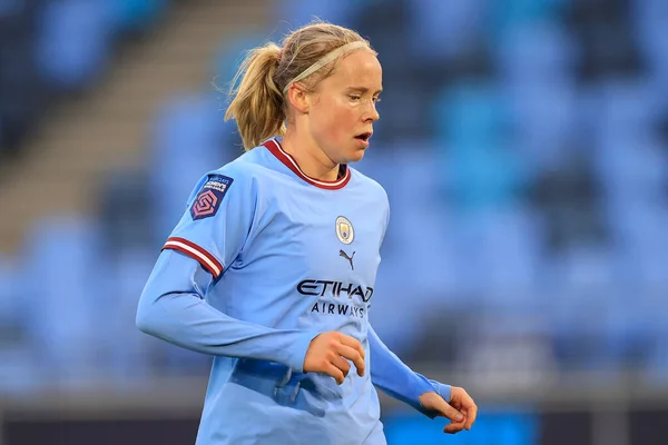 Julie Blakstad Manchester City Womens Continental League Cup Match Manchester — 스톡 사진