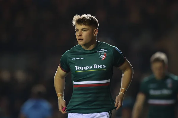 Charlie Atkinson Van Leicester Tigers Tijdens Gallagher Premiership Match Leicester — Stockfoto