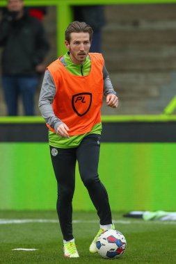 Forest Green Rovers 'dan Kyle McAllister 3 Aralık 202' de The New Lawn, Nailsworth, Birleşik Krallık 'ta oynanan Sky Bet Lig 1 maçı öncesi ısınma maçında 17.