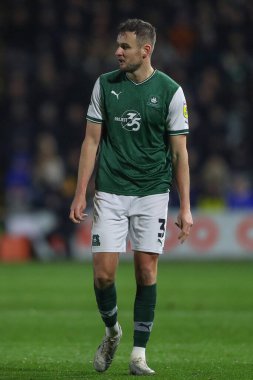 Macaulay Gillesphey # 3 of Plymouth Argyle, Sky Bet Ligi 1 karşılaşmasında Plymouth Argyle 'a karşı Port Vale, Home Park, Plymouth, İngiltere, 2 Aralık 202