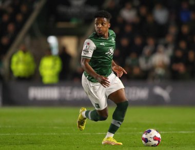 Plymouth # 11 'den Niall Ennis 2 Aralık 202' de İngiltere 'nin Plymouth kentinde oynanan Sky Bet 1 karşılaşmasında Plymouth Argyle' a karşı Port Vale maçında