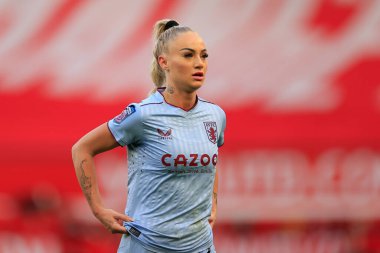 Aston Villa 'dan Alisha Lehmann FA Kadınlar Süper Ligi' nde Manchester United Women - Aston Villa Women - Old Trafford, Manchester, Birleşik Krallık 'ta 3 Aralık 202