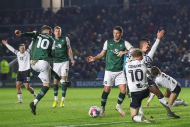 Plymouth Argyle 'ın 10 numaralı Danny Belediye Başkanı 2 Aralık 202' de Plymouth Argyle 'a karşı Port Vale maçında gol atma şansı yakaladı.