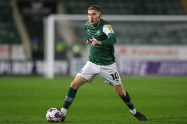 Plymouth Argyle 'ın 10 numaralı Danny Belediye Başkanı Sky Bet 1 karşılaşmasında Plymouth Argyle, Home Park, Plymouth, İngiltere' de 2 Aralık 202 'de Plymouth Argyle' a karşı.