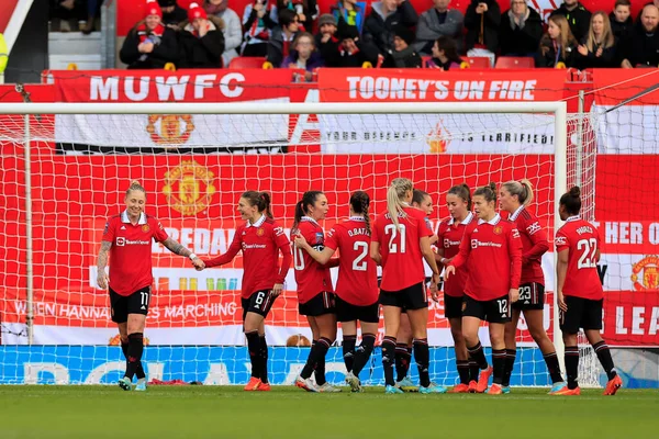 Leah Galton Manchester United Firar Poäng För Att Göra Det — Stockfoto
