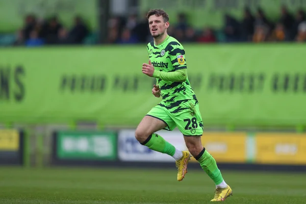 stock image Josh March #28 of Forest Green Rovers during the Sky Bet League 1 match Forest Green Rovers vs Cambridge United at The New Lawn, Nailsworth, United Kingdom, 3rd December 202