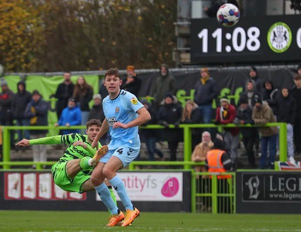 Josh March Forest Green Rovers Has Shot Goal Sky Bet — Stock Photo, Image