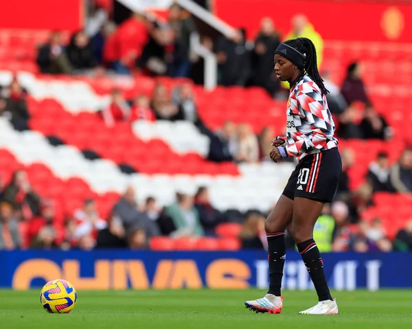 Aissatou Tounkara Manchester United Warm Ahead Women Super League Match — Stock Photo, Image