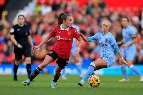 Ella Toone Del Manchester United Controla Balón Durante Partido Liga —  Fotos de Stock