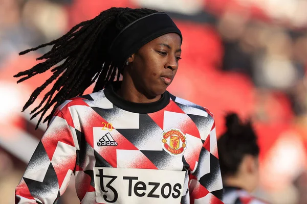 Aissatou Tounkara Manchester United Warm Ahead Women Super League Match — Stock Photo, Image