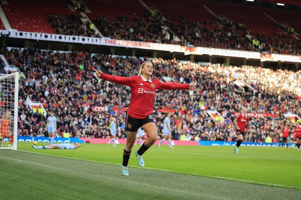 Alessia Russo Del Manchester United Festeggia Suo Nella Partita Women — Foto Stock