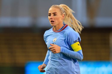 Manchester City 'den Alex Greenwood # 5 FA Kadınlar Süper Ligi maçı sırasında Manchester City Women vs Brighton & Hove Albion W.F.C. Etihad Kampüsü, Manchester, Birleşik Krallık, 4 Aralık 202