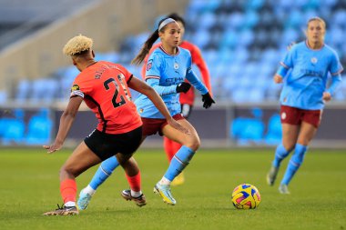 Manchester City 'nin 10 numaralı oyuncusu Deyna Castellanos, Manchester City Bayanlar Süper Ligi karşılaşmasında Brighton & Hove Albion W.F.C. Etihad Kampüsü, Manchester, Birleşik Krallık, 4 Aralık 202