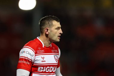 Gloucester Rugby 'den Jonny May Gallagher Premiership maçı sırasında Gloucester Rugby, Northampton Saints' e karşı Kingsholm Stadyumu, Gloucester, İngiltere, 3 Aralık 202