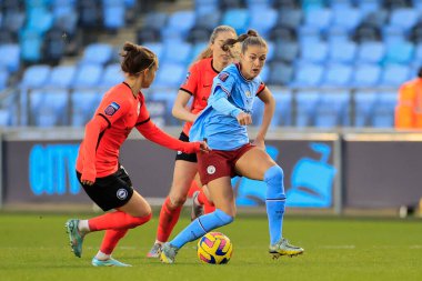 Manchester City 'den Filippa Angeldal # 12 Bayanlar Süper Ligi karşılaşmasında Manchester City Women vs Brighton & Hove Albion W.F.C. Etihad Kampüsü, Manchester, Birleşik Krallık, 4 Aralık 202