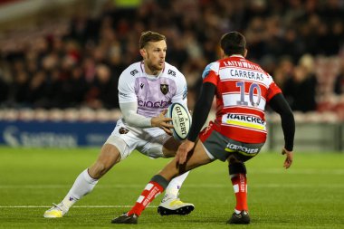 Northampton Saints 'in kaptanı Fraser Dingwall, Gloucester Rugby ile Gloucester Premiership maçı sırasında Gloucester Rugby Northampton Saints' e karşı Kingsholm Stadyumu, Gloucester, 3 Aralık 202 'de karşı karşıya geldi.