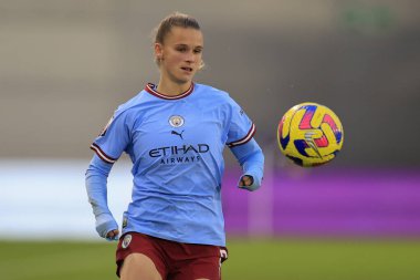 Manchester City 'den Kerstin Casparij # 2 FA Bayanlar Süper Ligi karşılaşmasında Manchester City Women - Brighton & Hove Albion W.F.C. Etihad Kampüsü, Manchester, Birleşik Krallık, 4 Aralık 202