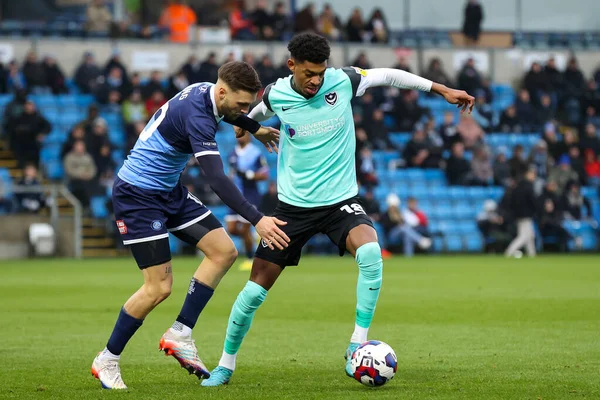 Reeco Hackett Fairchild Portsmouth Protege Bola Lewis Wing Wycombe Wanderers — Fotografia de Stock