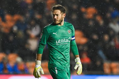 Blackpool 'dan Chris Maxwell # 1 Gökyüzü İddia Şampiyonası' nda Blackpool - Birmingham City maçı, Bloomfield Road, Blackpool, İngiltere, 10 Aralık 2022