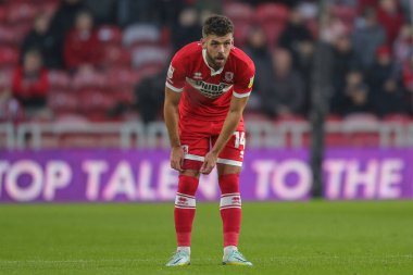 Middlesbrough 'dan Tommy Smith # 14, Middlesbrough maçı sırasında Middlesbrough - Luton Town Riverside Stadyumu, Middlesbrough, Birleşik Krallık, 10 Aralık 2022
