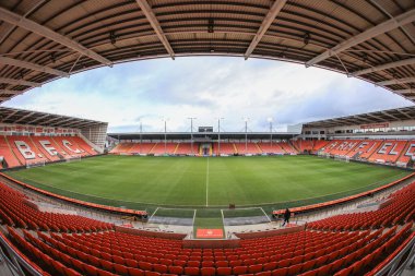 Bloomfield Yolu 'nun bu öğleden sonraki genel görüntüsü Sky Bet Şampiyonası maçı Blackpool' a karşı Birmingham City, Bloomfield Road, Blackpool, Birleşik Krallık, 10 Aralık 2022