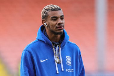 Birmingham City 'den Juninho Bacuna 10 Aralık 2022' de Bloomfield Road, Blackpool 'daki Blackpool-Birmingham City maçında Bloomfield Road' a ulaştı.