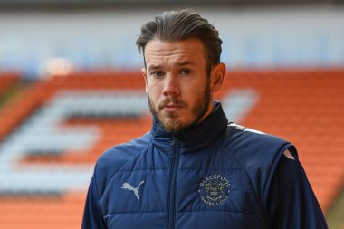 Blackpool 'dan Chris Maxwell 10 Aralık 2022' de Bloomfield Road, Blackpool 'da Blackpool-Birmingham City maçından önce Bloomfield Road' a vardı.