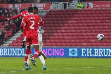 Middlesbrough 'dan Chuba Akpom 29 numaralı forvet, 10 Aralık 2022' de Middlesbrough, İngiltere 'deki Riverside Stadyumu' nda oynanan Gökyüzü İddia Şampiyonası 'nın ilk yarısındaki 1-1' lik maçında gol kaydetti.