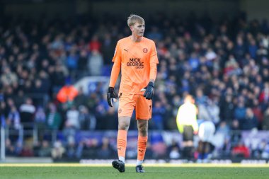 10 Aralık 2022 'de Ipswich Town, Ipswich Road, İngiltere' de Peterborough 'a karşı oynanan Gökyüzü İddia Ligi 1 karşılaşmasında Peterborough # 1' inci Lucas Bergstrm