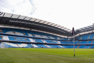 İngiltere Etihad Stadyumu 'nda Manchester City United Women - Manchester United Women maçından önceki genel görünüm, 11 Aralık 2022
