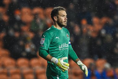 Blackpool 'dan Chris Maxwell # 1 Gökyüzü İddia Şampiyonası' nda Blackpool - Birmingham City maçı, Bloomfield Road, Blackpool, İngiltere, 10 Aralık 2022