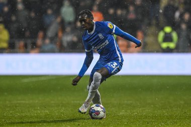 Birmingham City 'den Emmanuel Longelo 10 Aralık 2022' de Bloomfield Road, Blackpool, İngiltere 'de oynanan Blackpool-Birmingham maçında