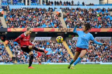 Manchester United 'dan Martha Thomas' ın 11 Aralık 2022 'de Etihad Kampüsü' nde Manchester City United Women - Manchester United Women maçında gol atma şansı var.