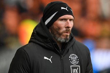 Blackpool Sky Bet Şampiyonası 'nda Michael Appleton teknik direktörü Blackpool - Birmingham City maçı, Bloomfield Road, Blackpool, İngiltere, 10 Aralık 2022