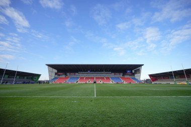 AJ Bell Stadyumu 'nun Avrupa Şampiyonlar Kupası B Grubu karşılaşmasından önceki genel görünümü Satış Köpekbalıkları Ulster Rugby' ye karşı AJ Bell Stadyumu, Eccles, İngiltere, 11 Aralık 2022