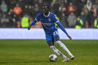 Birmingham City 'den Emmanuel Longelo 10 Aralık 2022' de Bloomfield Road, Blackpool, İngiltere 'de oynanan Blackpool-Birmingham maçında