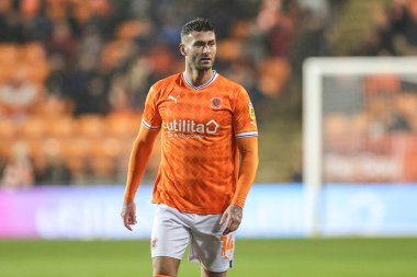 Blackpool 'dan Gary Madine # 14 Gökyüzü İddia Şampiyonası' nda Blackpool - Birmingham City maçı, Bloomfield Road, Blackpool, İngiltere, 10 Aralık 2022