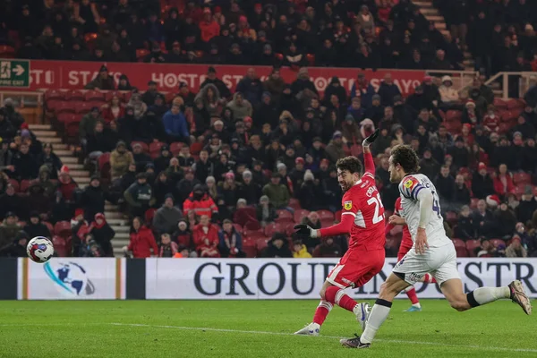 Matt Crooks Middlesbrough Shoots Goal Scores Late Second Half Sky — стокове фото