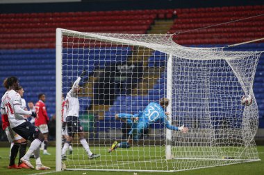 Bolton Wanderers 'ın 16 numaralı oyuncusu Aaron Morley, 13 Aralık 2022' de Bolton Stadyumu 'nda oynanan Papa John' s Trophy maçında Bolton Wanderers ile Manchester United U21 maçında 2-0 berabere kaldı.