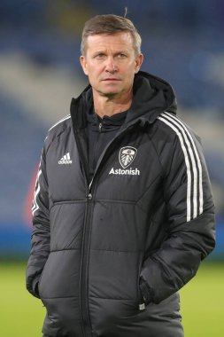 Leeds United 'ın Jesse Marsch teknik direktörü, Leeds United' ın Real Sociedad 'a karşı oynadığı orta sezon dostluk maçı öncesinde 16 Aralık 2022' de Elland Road, Leeds, İngiltere 'ye geldi.