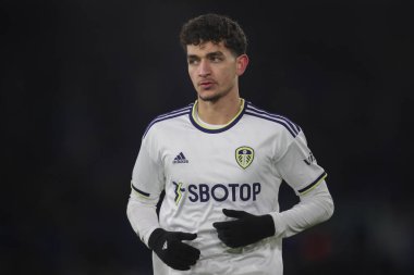 Sonny Perkins # 16 numara Leeds United ile Leeds United arasında oynanan Elland Road, Leeds, İngiltere, 16 Aralık 2022 'de oynanan maçta