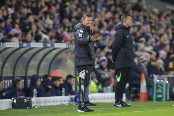 Jesse Marsch Manager Leeds United Reagisce Durante Partita Amichevole Metà — Foto Stock